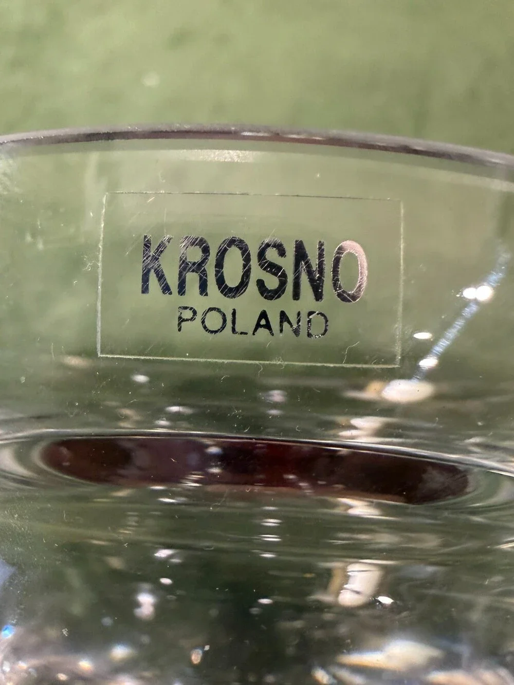 Vintage Krosno Poland Hand Blown Clear Glass Votive Tealight Candle Holder 4